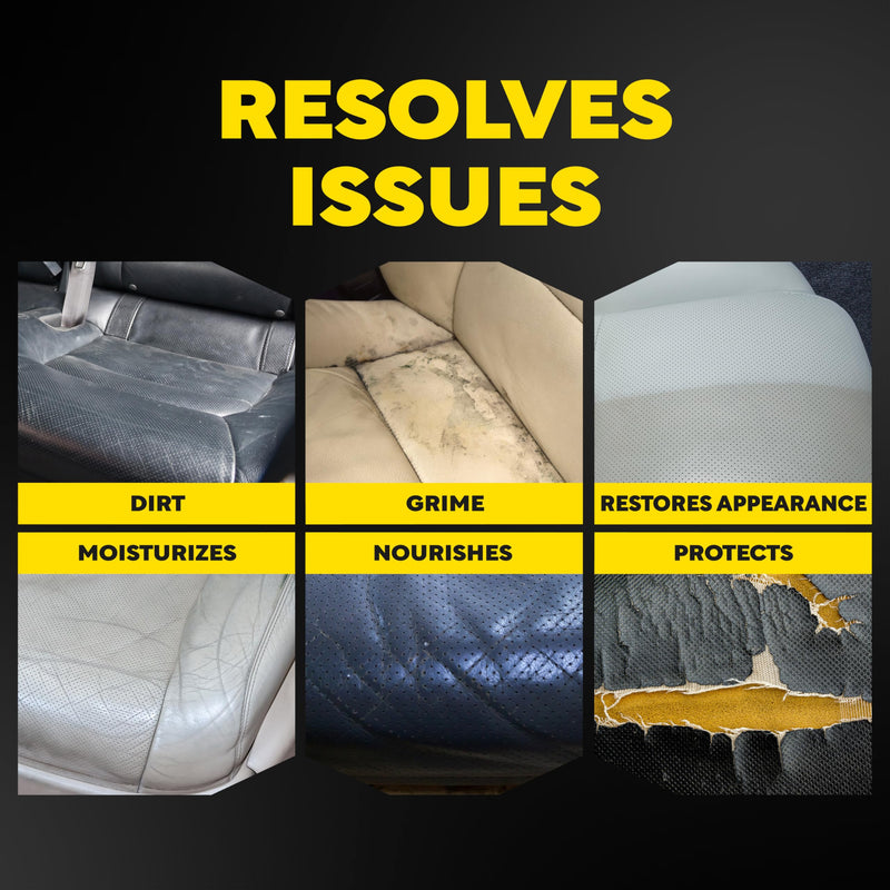Meguiar's Leather Care Kit,This Car Care Kit Includes a Premium Car Leather Cleaner and Conditioner, Drill Backing Plate, Cleaning Disc, Microfiber to Effectively Deep Clean, Nourish & Protect, Kit