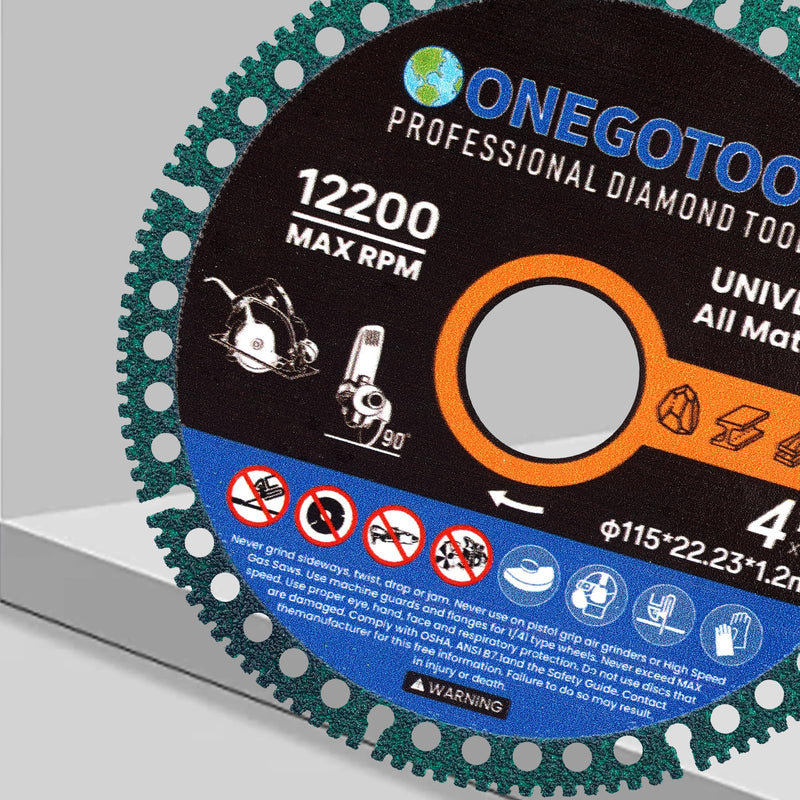 4-1/2 inch Indestructible Cutting Discs for Angle Grinder 7/8" Blades Cut Off Wheels Diamond Tool Metal rebar Porcelain Tile Granite Marble Smooth Cutter (10pcs) 4-1/2" 10