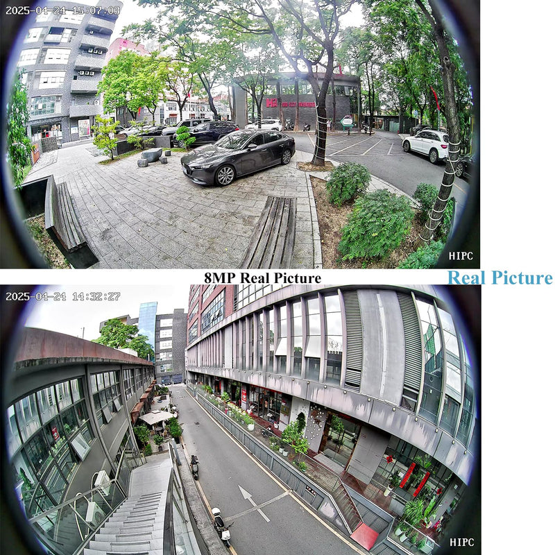 Ultra HD 8MP Mini POE IP Camera,4K Small Indoor Security Camera Fisheye 1.7mm Lens 180° Viewing Angle P2P Remote View CCTV POE Fisheye Cam,H.265 Motion Detection (I706-3-P-HS82) 1.7mm lens black I706-3-P-HS82