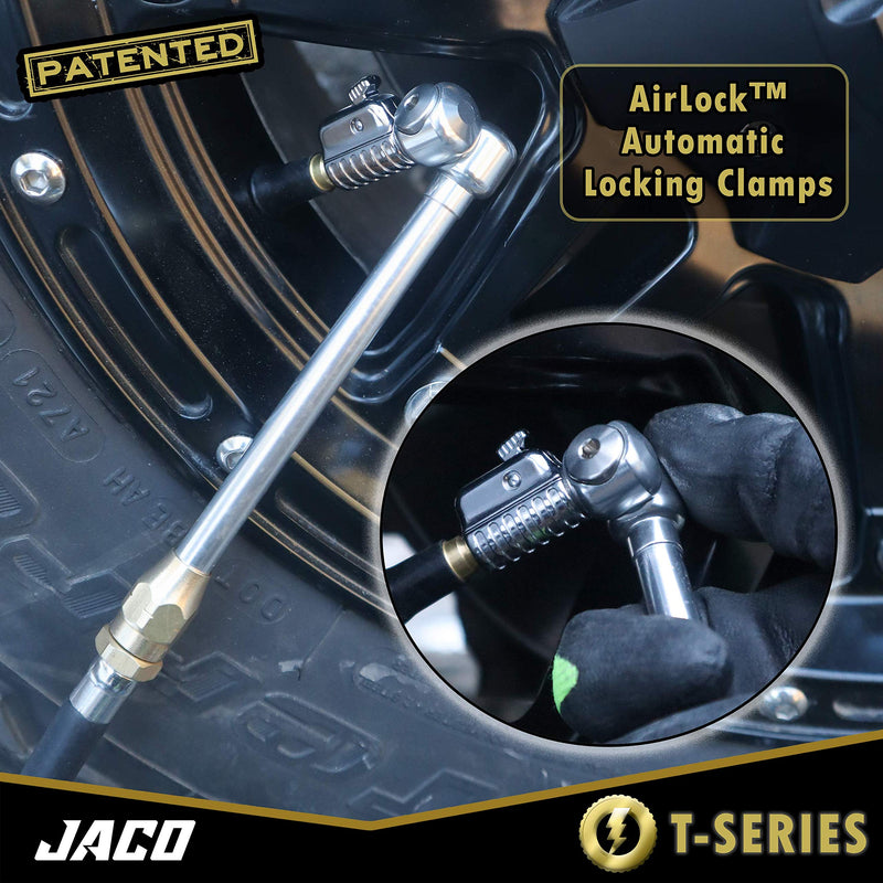 JACO Lightning T-Series Tire Air Chuck - 1/4" F-NPT (Open Flow)