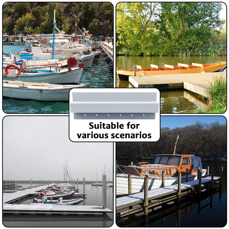 DECOHS Boat Straight Dock Bumpers- Boat Corner Edge Dock Bumper Fender- Marine Boat Edge Bumpers for Docking, Preventing Dent & Scratch During Docking A Style