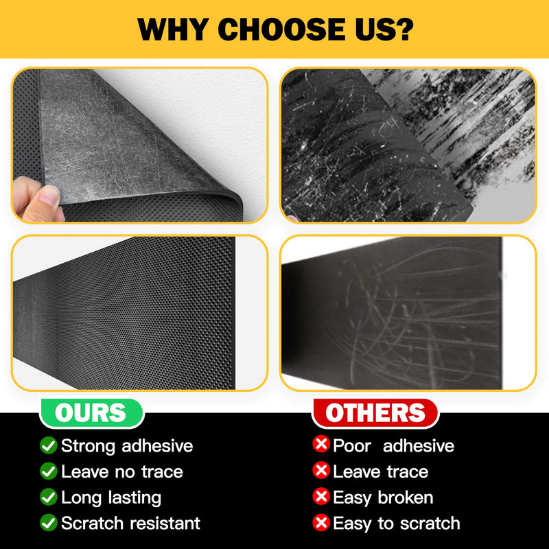 Garage Wall Protector for Car Doors, Self-Adhesive Foam Bumpers Guard,7.9 inch Wide Heavy-Duty Anti-Scratch&Anti Collision wall Padding, Universal Fit for Garage, Warehouse & Parking 13.2ft