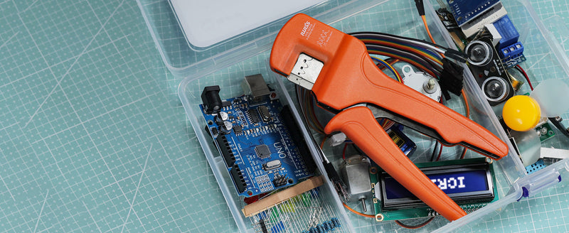 iCrimp IWS-3220S Micro Pin Connector Crimping Tool, AWG 32-20, Ratchet Crimper for JST XH, PH, SH, Molex KK, D-sub Terminals