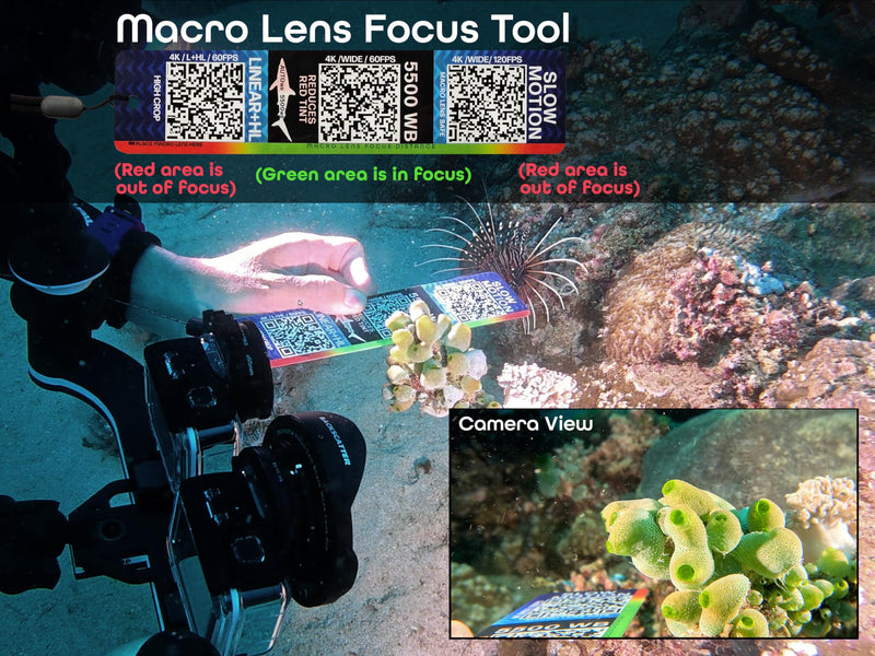 Underwater Video Guide (3-Card Package) with QR Code Camera Settings for use with GoPro HERO9, HERO10, HERO11, HERO12, HERO13, and Mission Cameras.