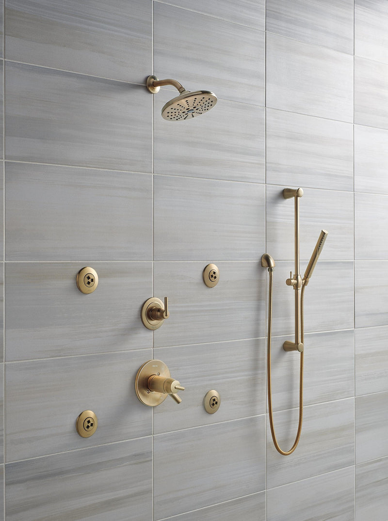 Delta Faucet Wall-Mount Supply Wall Elbow for Hand Held Shower with Hose, Champagne Bronze 50560-CZ WIthout Lumicoat