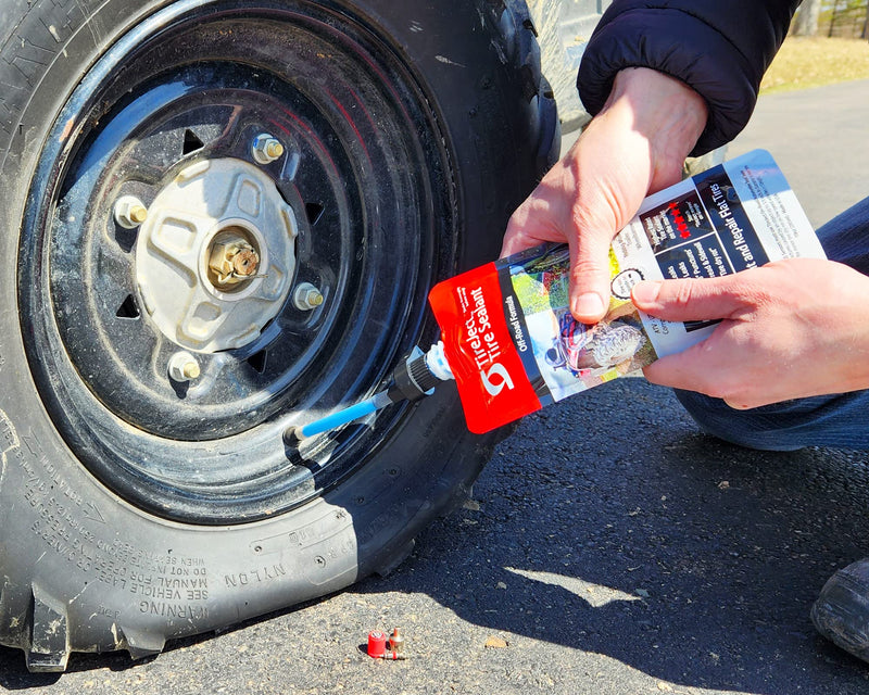 TireJect Off-Road Tire Sealant Kit - 5-in-1 Sealing - Fix and Prevent Flat Tires (10oz) 10oz