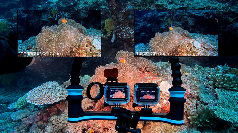 Underwater Video Guide (3-Card Package) with QR Code Camera Settings for use with GoPro HERO9, HERO10, HERO11, HERO12, HERO13, and Mission Cameras.