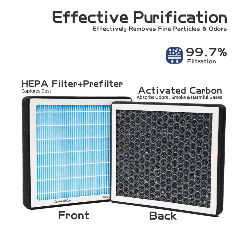 Cabin HEPA Air Filter CF12935 Replacement For Jeep Grand Cherokee 2022 2023 2024,Grand Cherokee L 2021 2022 2023 2024.Do Not Fit:Grand Cherokee 2021 and Grand Cherokee WK 2022