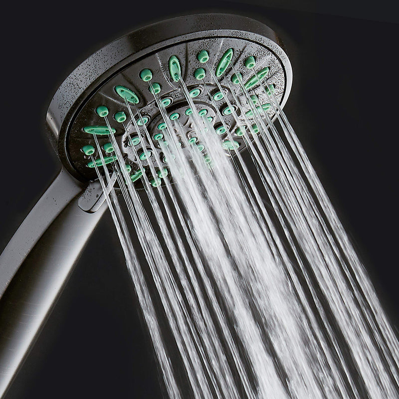 AquaDance Antimicrobial/Anti-Clog High-Pressure 6-setting Hand Shower, Microban Nozzle Protection from Growth of Mold, Mildew & Bacteria for Stronger Shower! Oil-Rubbed Bronze Finish/Coral Green Jets Oil-Rubbed Bronze / Coral Green Jets