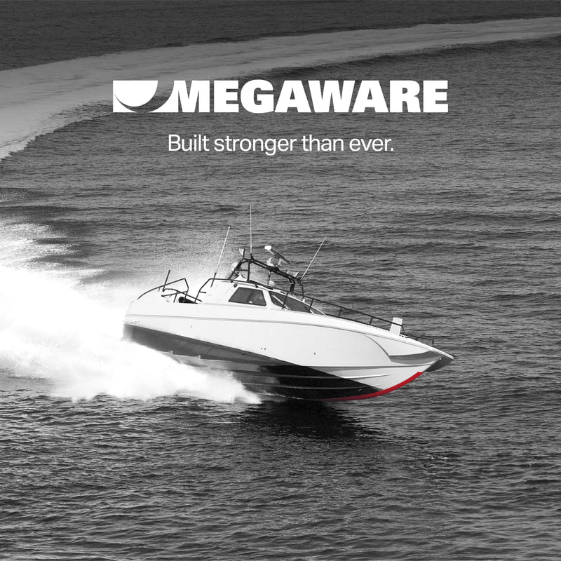 MEGAWARE KEELGUARD XL ScuffBuster BowGuard, Notched, 9" x 8.75" | Protects from Scuffs and Scratches, Stainless Steel Shield, 3M Adhesive, Mirror Polished Finish, Notch for Boats