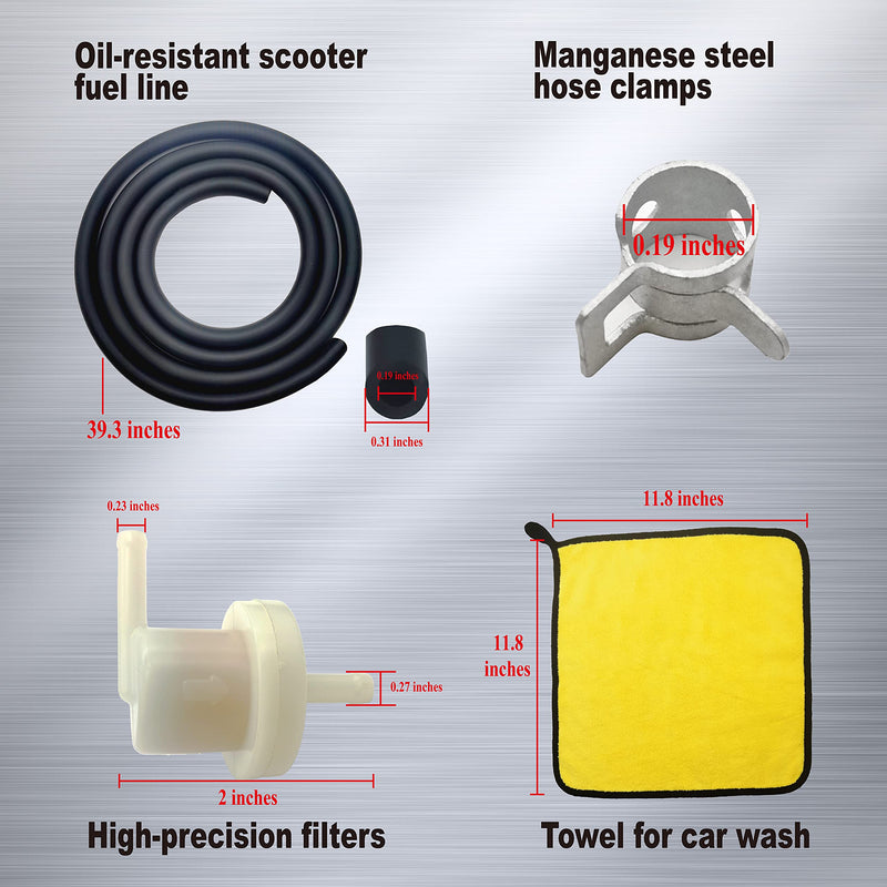 Masday Scooter Fuel Pump for 02-09 Honda Metropolitan, 03-16 Honda Ruckus - OEM 16710-GET-013, Includes All Accessories for Replacement