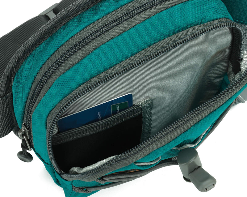 Waist Pack with Water Bottle Holder for Running Walking Hiking Fanny Pack Hydration Belt Green