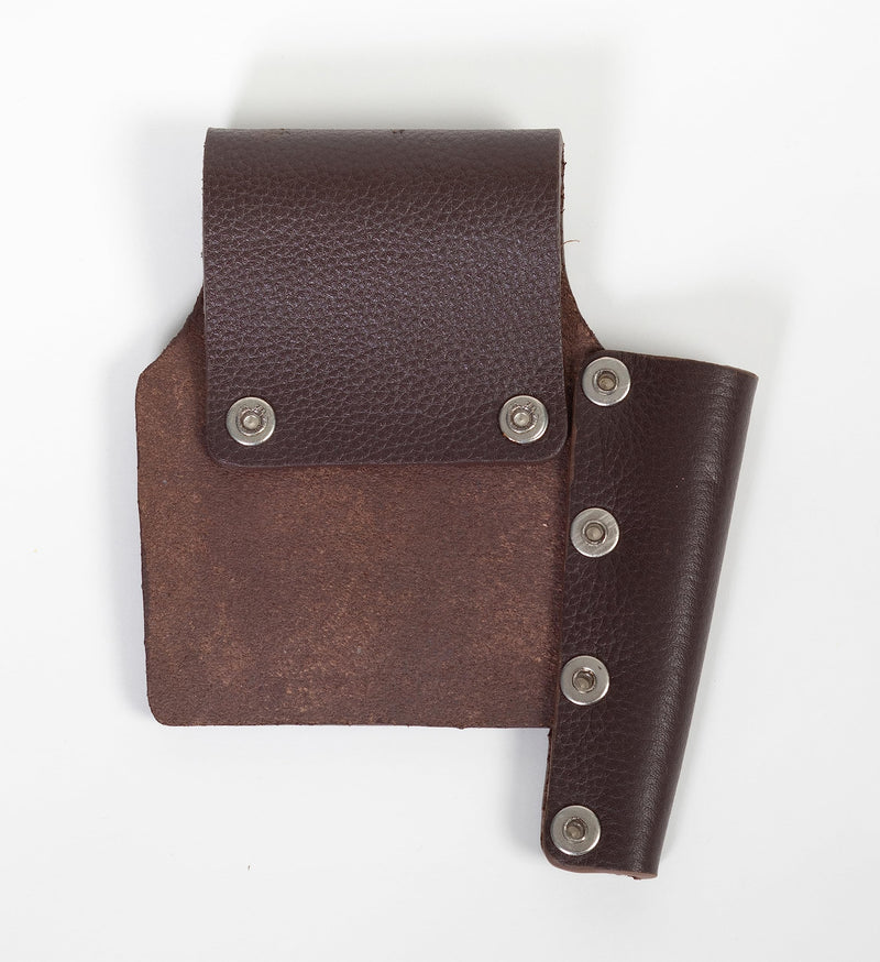 The Wood Shop Mate Heavy Duty Tape Measure Pencil Holder in Top Grain Leather Made to Last A Lifetime Pencil Holder on Left