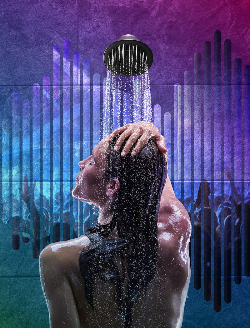 Kohler Moxie Shower head and Waterproof Bluetooth Wireless Speaker, 1.75 GPM - Matte Black