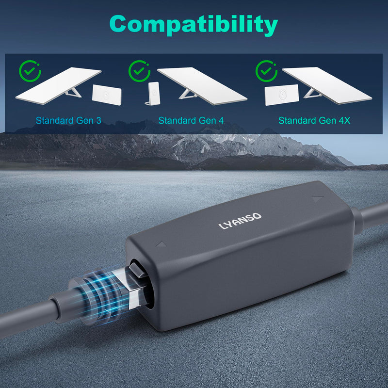 Waterproof Ethernet Cable Coupler for Starlink Gen 3/4/4X, 1pc | RJ45 Cable Extension Connector Adapter for Starlink Dish, IP67, 10Gbps, Support Cat7, for Outdoor Indoor Internet Setup