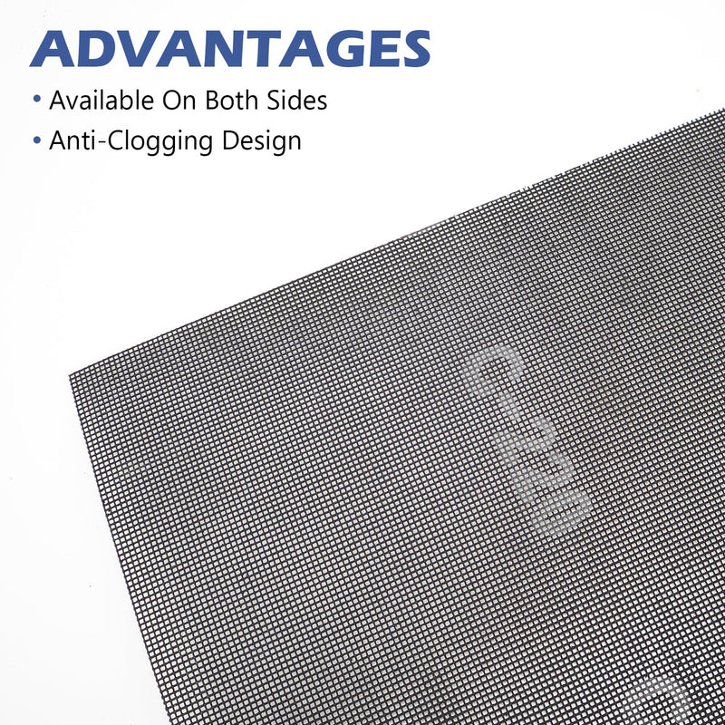 HUAALIUCHE 12"x18" 220 Grit Sanding Screen Sheets (10-Pack) – Professional Silicon Carbide Mesh for Hardwood Floor Screening, Drywall Sanding, and Aggressive Finish Removal – Reusable & Clog-Resistant #220-10Pack