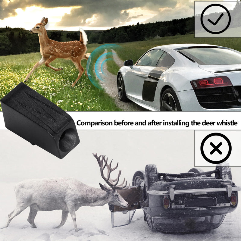Deer Whistles for Vehicles - Single-Horn Design, Waterproof & High-Frequency Sound, Universal Fit for Cars, Trucks, Motorcycles, RV (12 Packs) - Ideal for Drivers 12 Pack