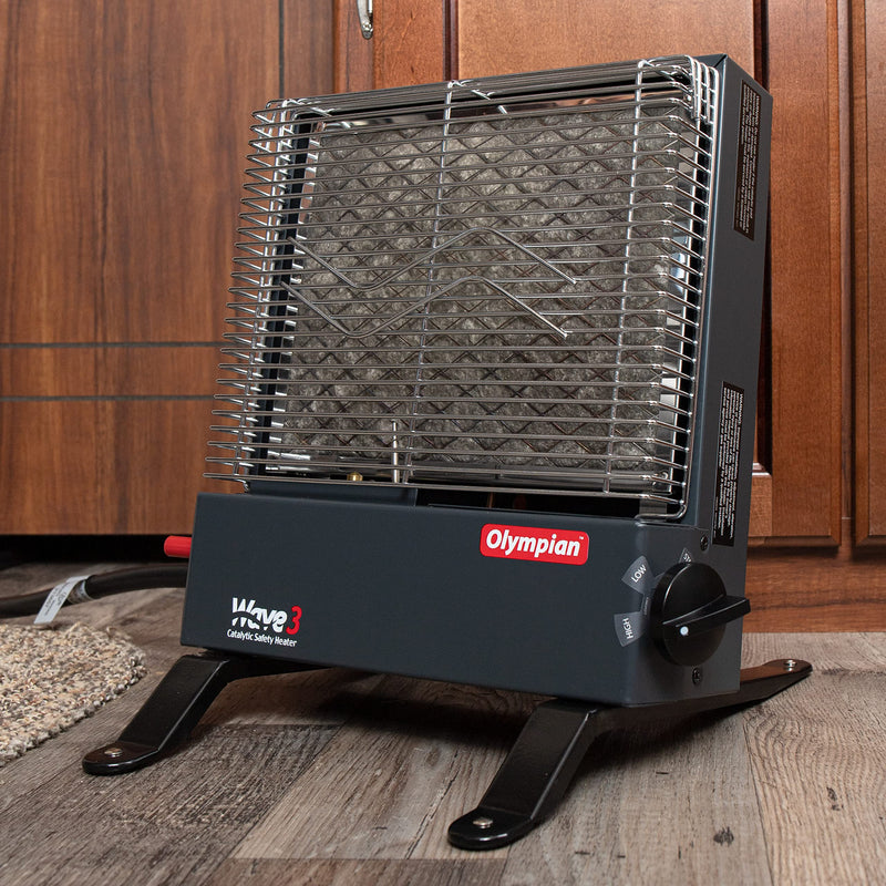 Camco Olympian Wave Heater Leg Stands - Converts Your Olympian Wave Heater into a Portable Style Heater , Fits All Olympian Wave Heaters: Wave 3, Wave 6, Wave 8 - 2 Pack (57701)