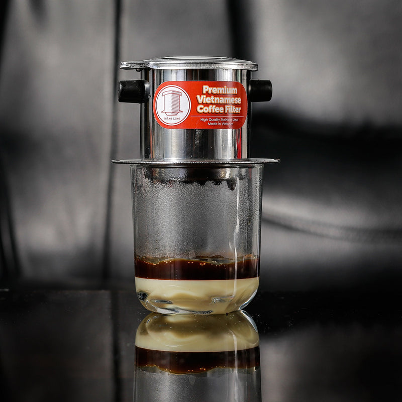 Vietnamese Drip Coffee Maker Filter. Single Cup Serve. Inox. 6 oz Small Stainless Steel 1 Small (6 oz)