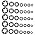 Locking Washers Internal Tooth Bearing Clamping Rings 210Pcs Star-Shaped Retaining Washers 1.02 in Fasteners for Machinery Equipment Shock Absorption Humid Environments