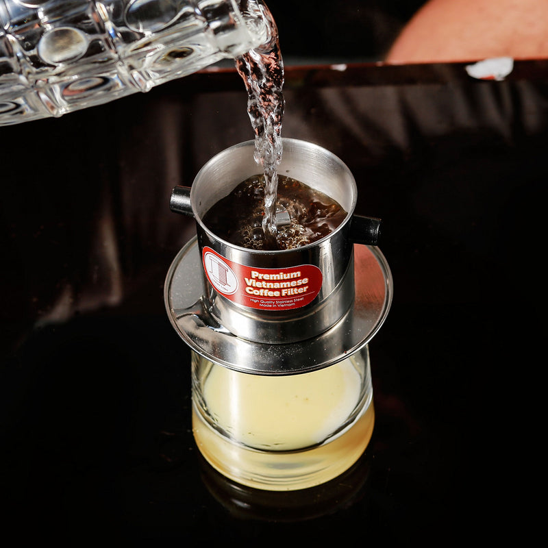 Vietnamese Drip Coffee Maker Filter. Single Cup Serve. Inox. 6 oz Small Stainless Steel 1 Small (6 oz)