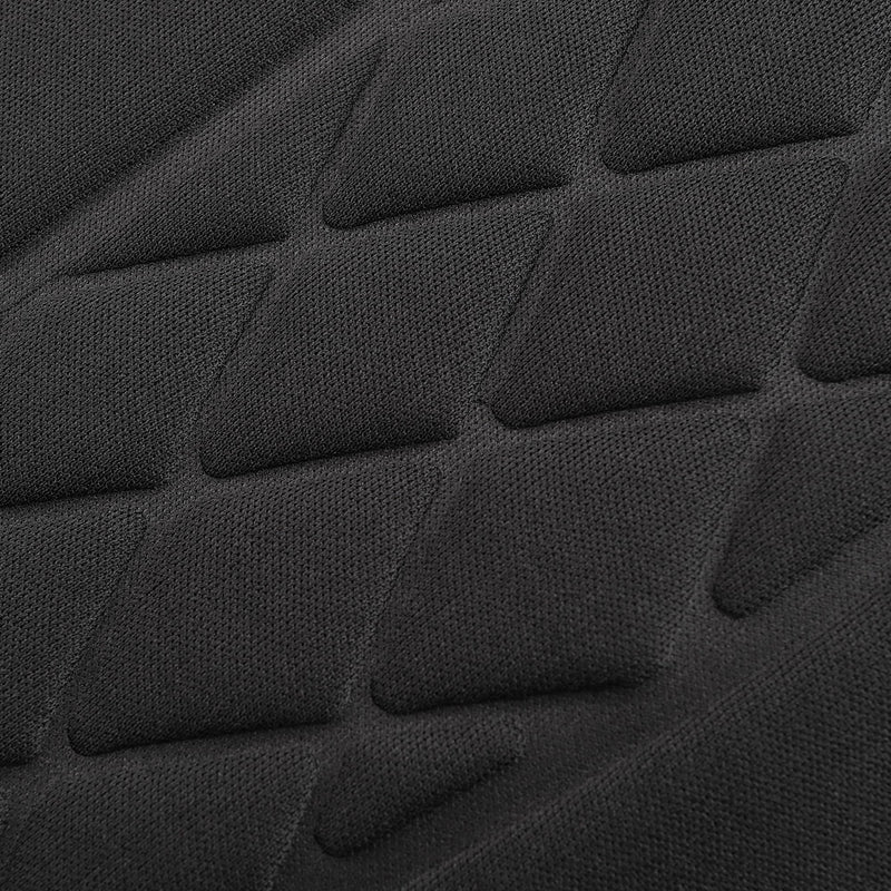 Car Seat Cushions, Car Seat Cover Foldable Portable Seat Cover for Back and Seat Cushions with Bottom Anti Slip Silicon(1 Pack/Black)