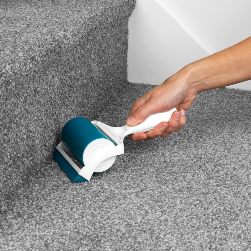 Beldray LA072597EU Handheld Lint Roller – TPR Gel Pet Hair Remover With Squeegee, Sticky Washable & Reusable Fur Removal, Removes Fluff, Fuzz, Dog & Cat Hair From Clothes/Upholstery/Cars, Pet Plus+ | Washable and reusable gel surface, Built-in squeegee...