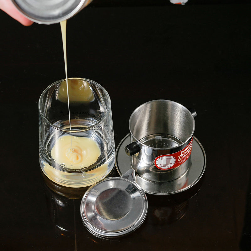 Vietnamese Drip Coffee Maker Filter. Single Cup Serve. Inox. 6 oz Small Stainless Steel 1 Small (6 oz)