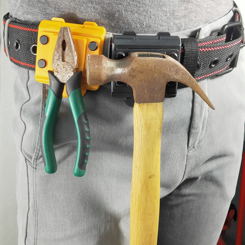 Magnet Tool Belt Clip,Magnetic Tools Holster for Tool Belt Clip on，Magnetic Tool Holder,Magnetic Tool Holder Clip on. yellow