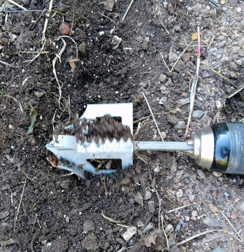 Garden Groomer - Soil Tiller, Weed Remover, Soil Digger, Auger, Drill Attachment for Gardening