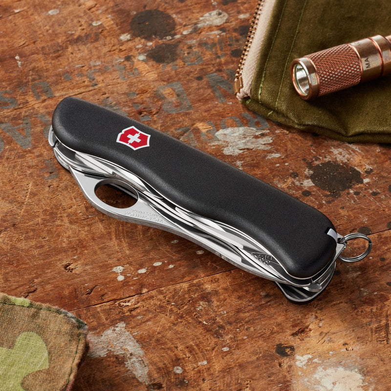 Victorinox Swiss Army One-Hand Trekker Multi-Tool Pocket Knife Black