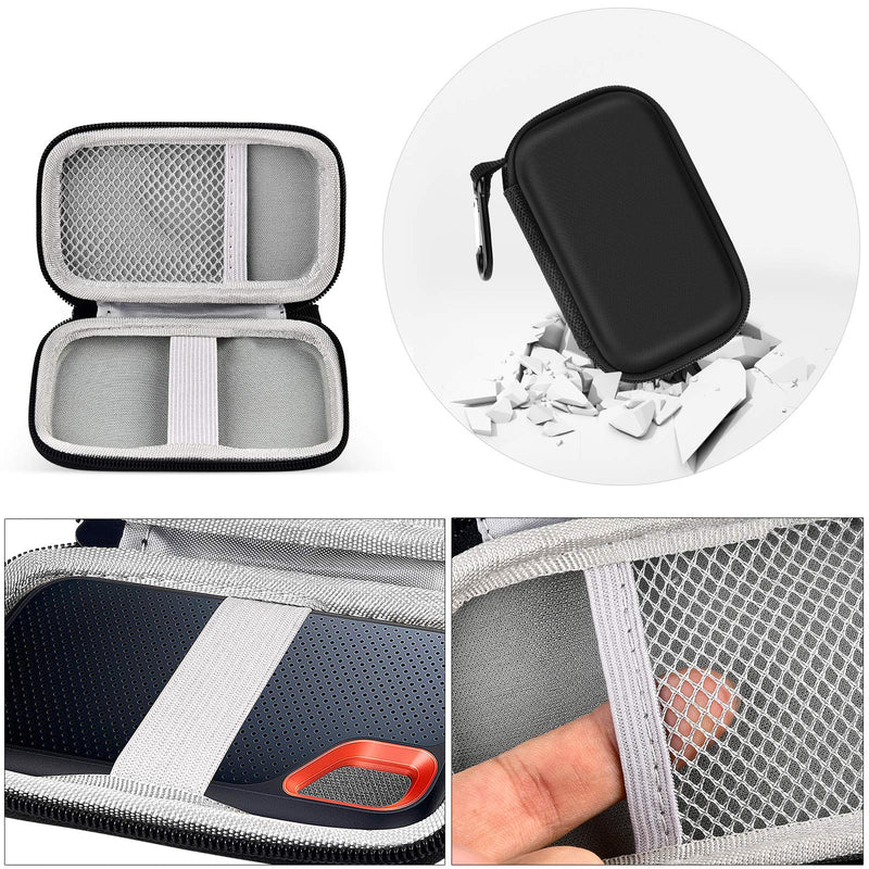 Hard Case Compatible with SanDisk 500GB/ 1TB/ 2TB/ 4TB Extreme Portable SSD, Case Compatible with Samsung T7/ for T7 Touch Portable SSD - 1TB, 2TB, 500GB USB 3.2 External Solid State Drive