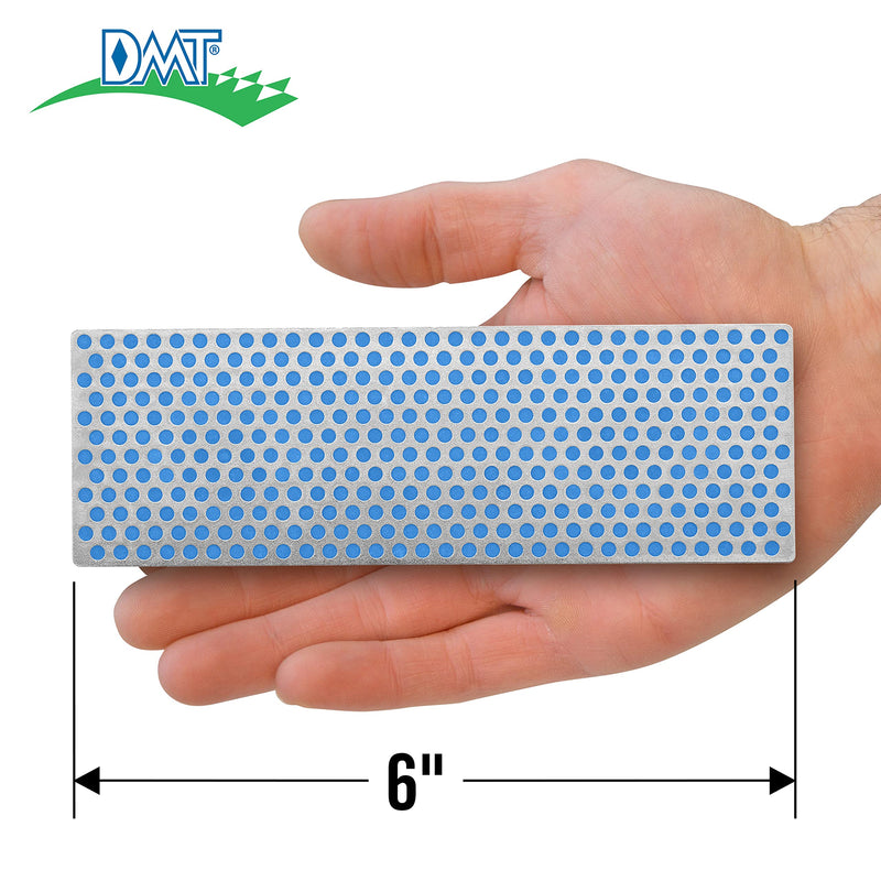 DMT (Diamond Machining Technology) 6-inch Diamond Whetstone Sharpening Stone with Plastic Case - Coarse, W6CP