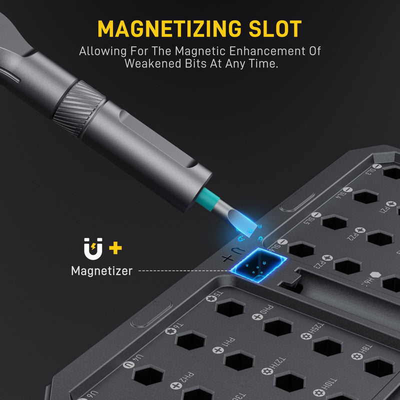  [AUSTRALIA] - 42 in 1 Magnetic Screwdriver, Screwdriver Set, Multi Bit Ratcheting Screwdriver Set with Storage Case Repair Tool Kit for Computer, Eyeglass, Bicycles, Watch, Ring Doorbell, Furniture and DIY Grey