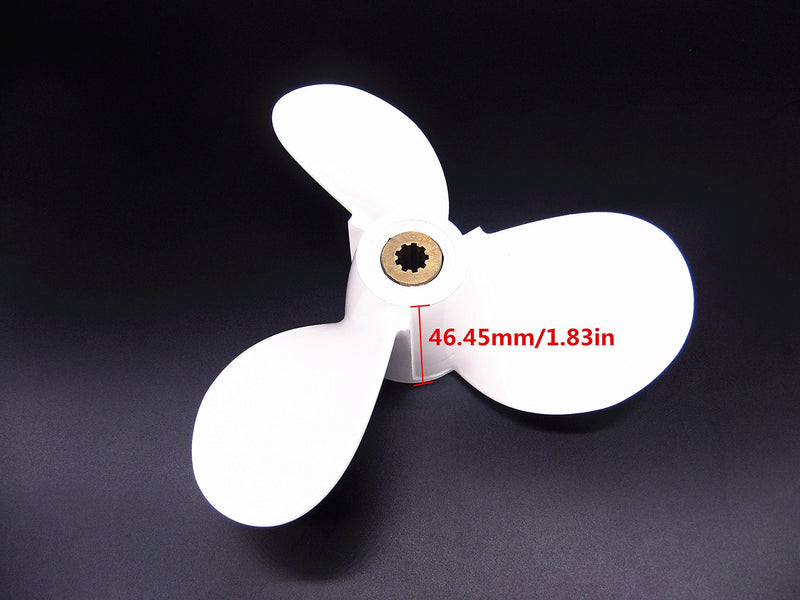 SouthMarine Aluminum Alloy Propeller 7 1/2x8-BA for Yamaha 4hp 5hp 6hp 4A 4M 5M 5C F4 F6L F6S F5A F6C Outboard Motors 6E0-45941-01-00 7.5x8