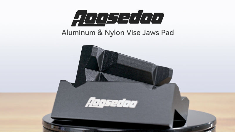 4" Aluminum Vise Jaw Pad AN Fittings Vise jaw, Bench Vise Jaw Pads Professional multi-purpose vise jaw protector of any metal desktop vise black. (One pair, Black, Aluminum)