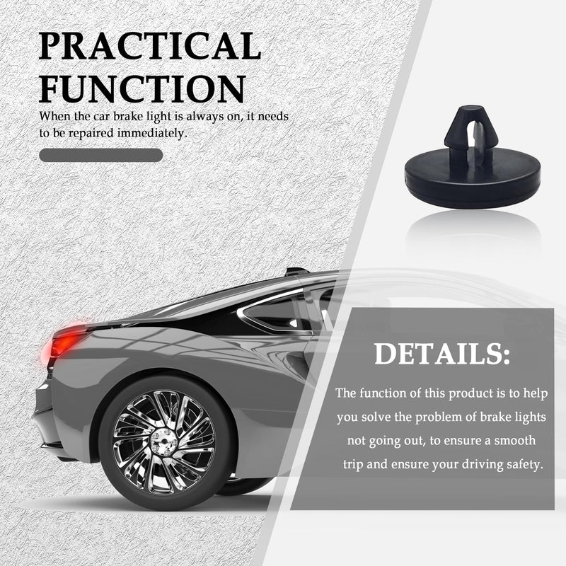 4PCS Car Brake Pedal Stop Pad Replacement OEM# 90541-06036,Car Brake Switch Stopper Compatible with Toyota Lexus Scion,Standard Brake Light Switch Stopper Car Accessories (4PCS) 4PCS