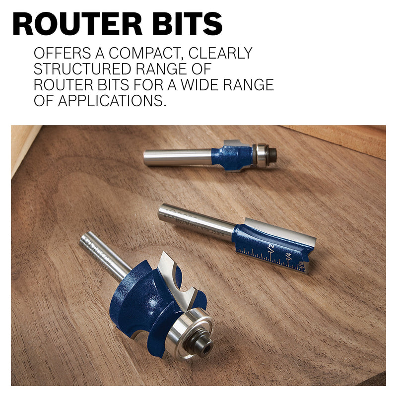 Bosch 84437M 3/4 In. x 1 In. Carbide Tipped Cove Bit