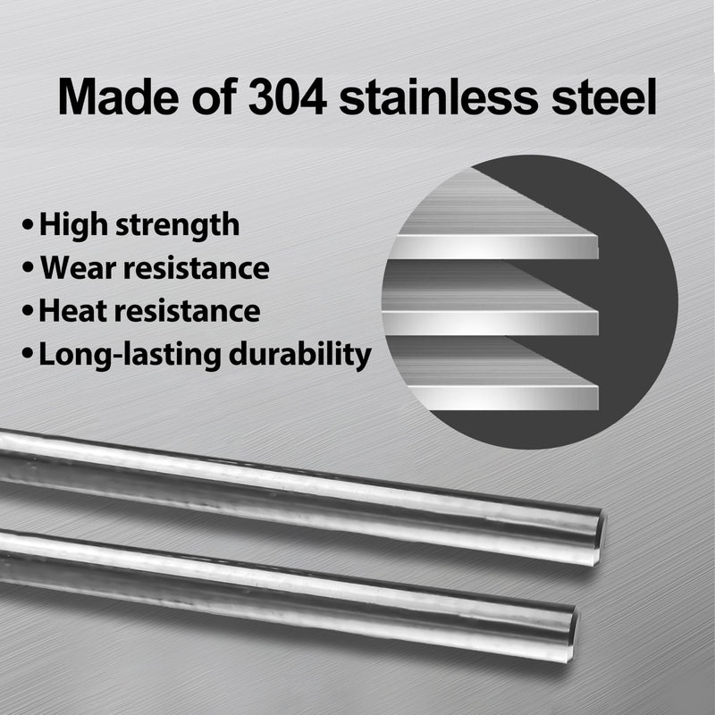 5/8 Inch OD 304 Stainless Steel Boat Trailer Roller Shaft 5/8-13-1/4