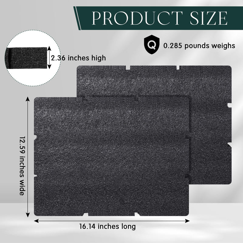 Frienda 2 Pcs Compatible with 48-22-8452 Foam Inserts for Drawer Foam Custom Tool Box Inserts Compatible with Milwaukee 48-22-8442 Drawer Accessories(16.14 x 12.6 x 2.36 Inch)