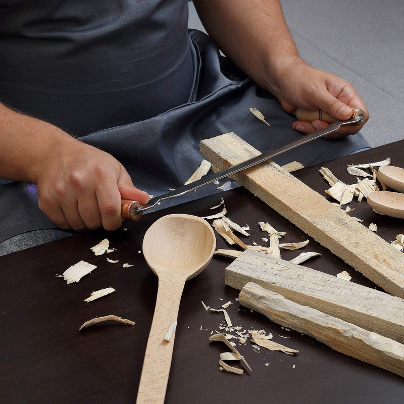 Draw-Knife. Straight Draw Shave with High Carbon Steel Large WORKABLE Blade - 9" inches. Hight Quality Wooden Handles - STAMESKY 9' INCH WORKABLE BLADE