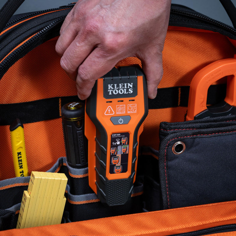 Klein Tools ESF200 Multi-Scan Stud Finder and Wall Scanner with LED Indicators, Fast Auto-Calibration, Detects Wood, Metal, and Live AC, One-Handed Operation, Compact Wall Detector