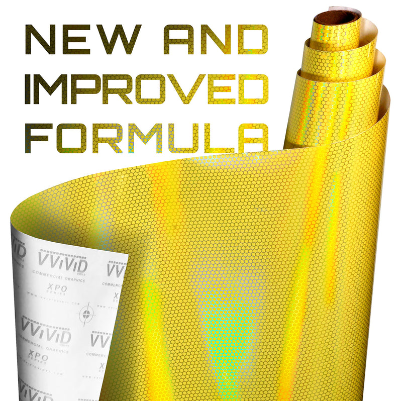 VViViD Bio HEX+ Air-Tint Headlight Vinyl Roll (12" x 60", Micro Yellow) 12" x 60"