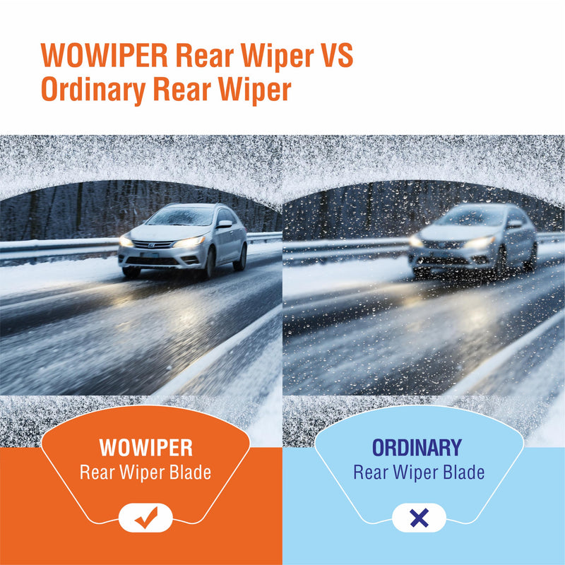 OEM 12 Inch Rear Wiper Blade Replacement for Honda CRV 2022-2017 Element 2011-2003 /Jeep Wrangler 21-18 /Outlander 20-07/Nissan Pathfinder 12-04 All-Seasons Windshield Wiper Blade（12-B） 12-B (CRV 2022-2017+More)