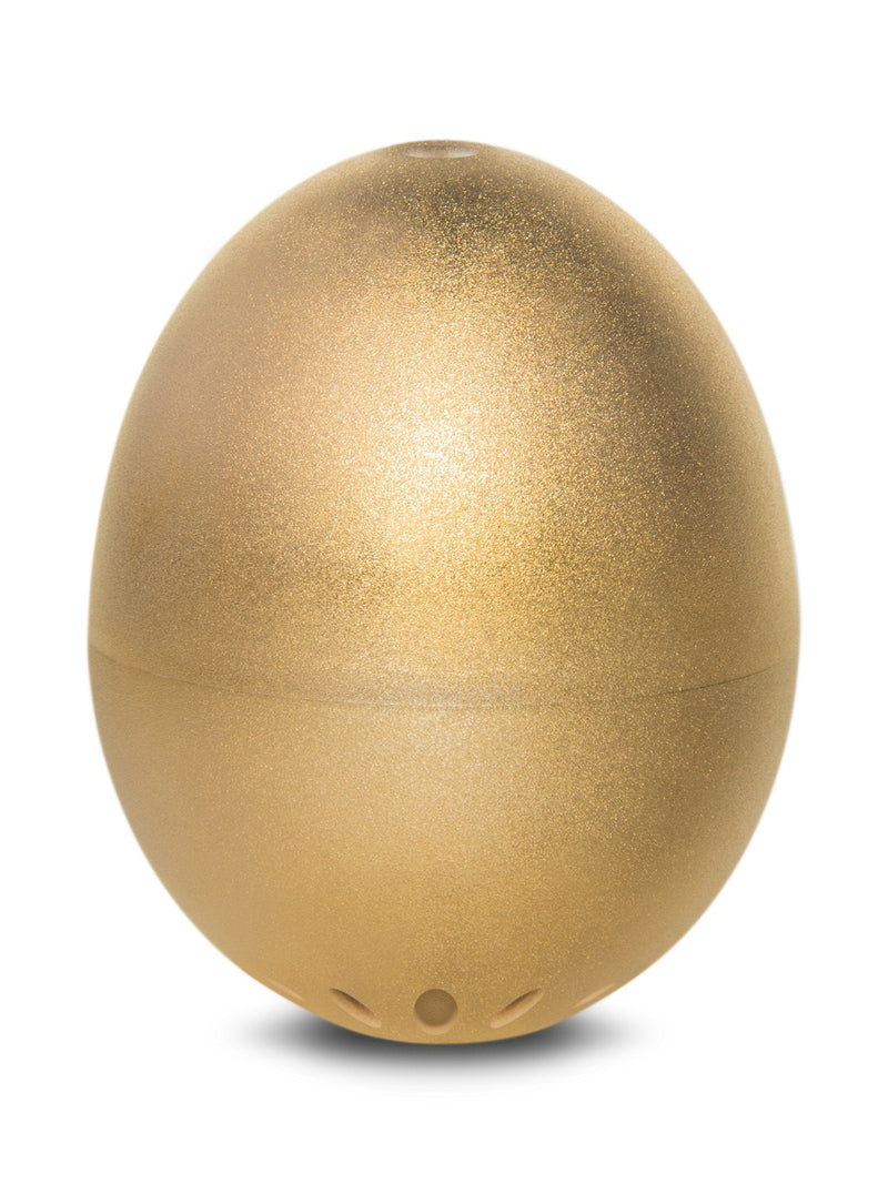 The Golden BeepEgg – Egg Timer for Boiling Eggs – Musical Egg Cooker for Soft, Medium, Hard Boiled Eggs – Food Safe – Singing Floating Egg Timer – Egg Cooker for 3 Levels of Doneness - Brainstream Yellow
