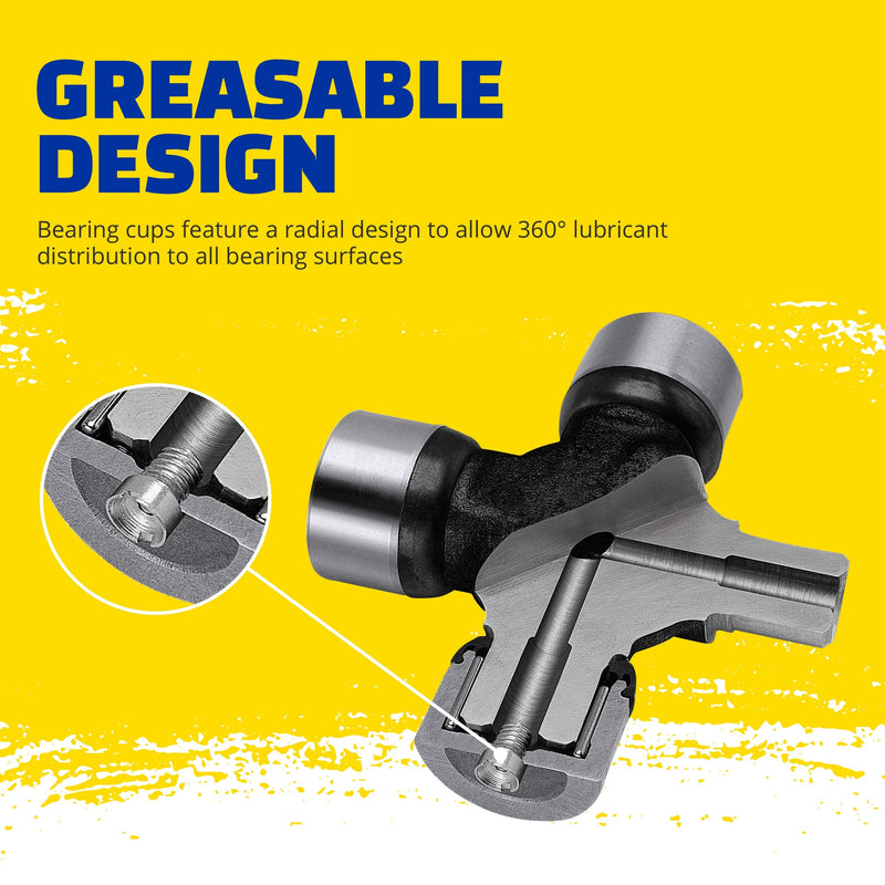 MOOG 377 Greaseable Super Strength Universal Joint for Jeep Wrangler