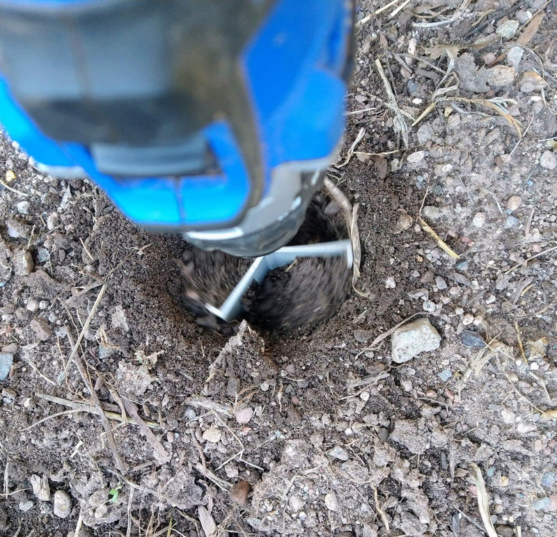 Garden Groomer - Soil Tiller, Weed Remover, Soil Digger, Auger, Drill Attachment for Gardening