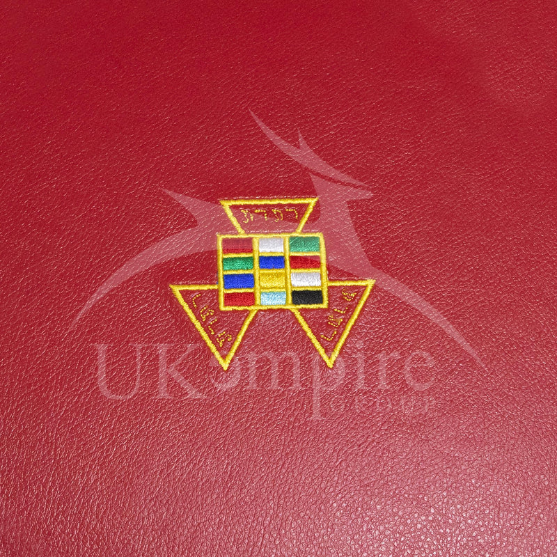 Masonic Royal Arch Past High Priest PHP Crown Cap Case Red | Hat Carrying Bag