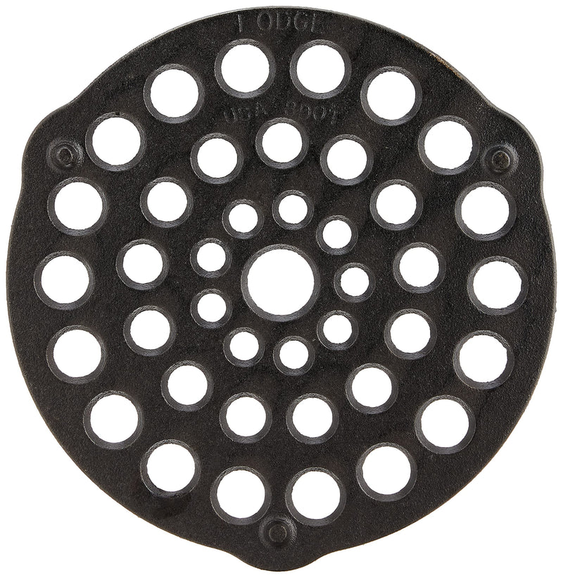 Lodge L8DOT3 Cast Iron Meat Rack/Trivet, Pre-Seasoned, 8-inch, 1 EA