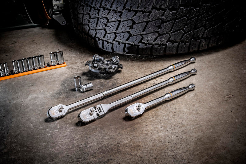 GEARWRENCH 1/2" Drive 120XP Full Polish Chrome Teardrop Ratchet | 81304XP Standard